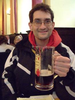 The author with some rauchbier